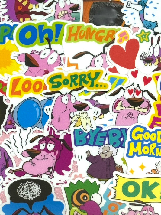 Courage the Cowardly Dog 2, 40 pcs, stickers