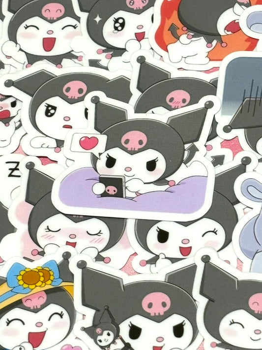 Kuromi 5, 24 pcs, SANRIO, stickers