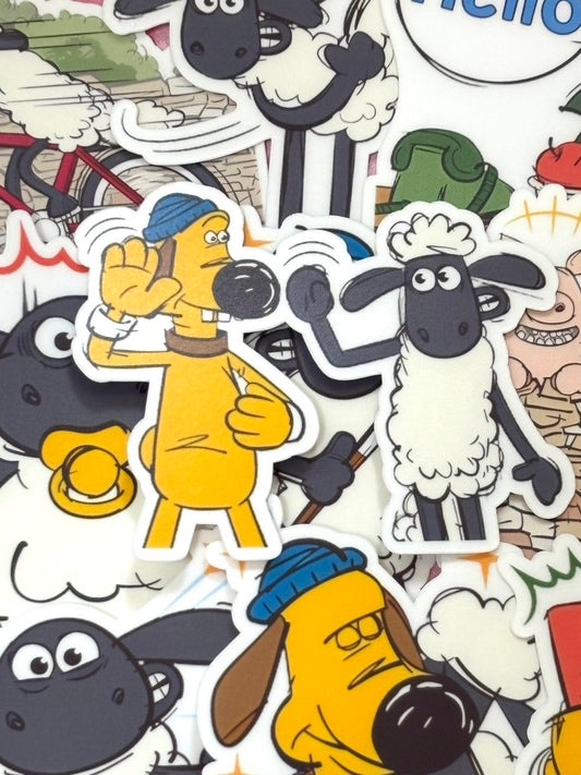 Shaun the Sheep 6, 16 pcs,  stickers, Aardman
