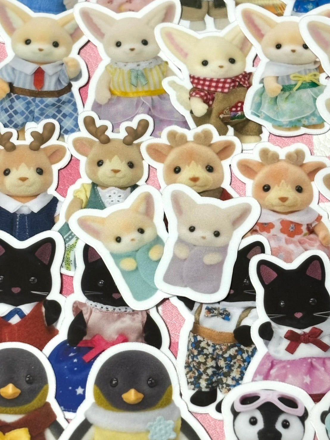 Calico Critters 3,  40 pcs, Sylvanian Families, Japanese Toys, stickers