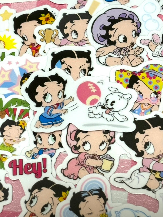Betty Boop 3, 40 pcs, Baby Betty, stickers