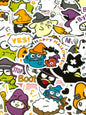 Sanrio Characters 1,  40 pcs, SANRIO, Halloween, stickers