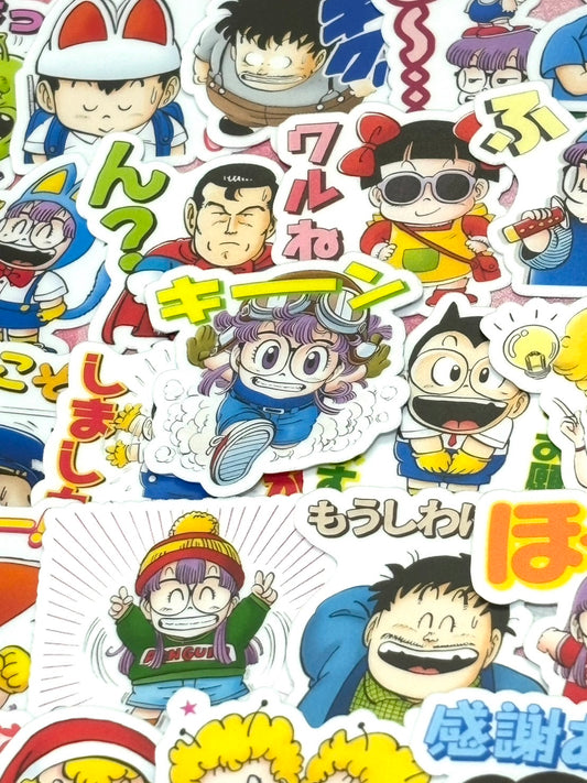 Dr. Slump 5, 40 pcs, Arale, Akira Toriyama, stickers