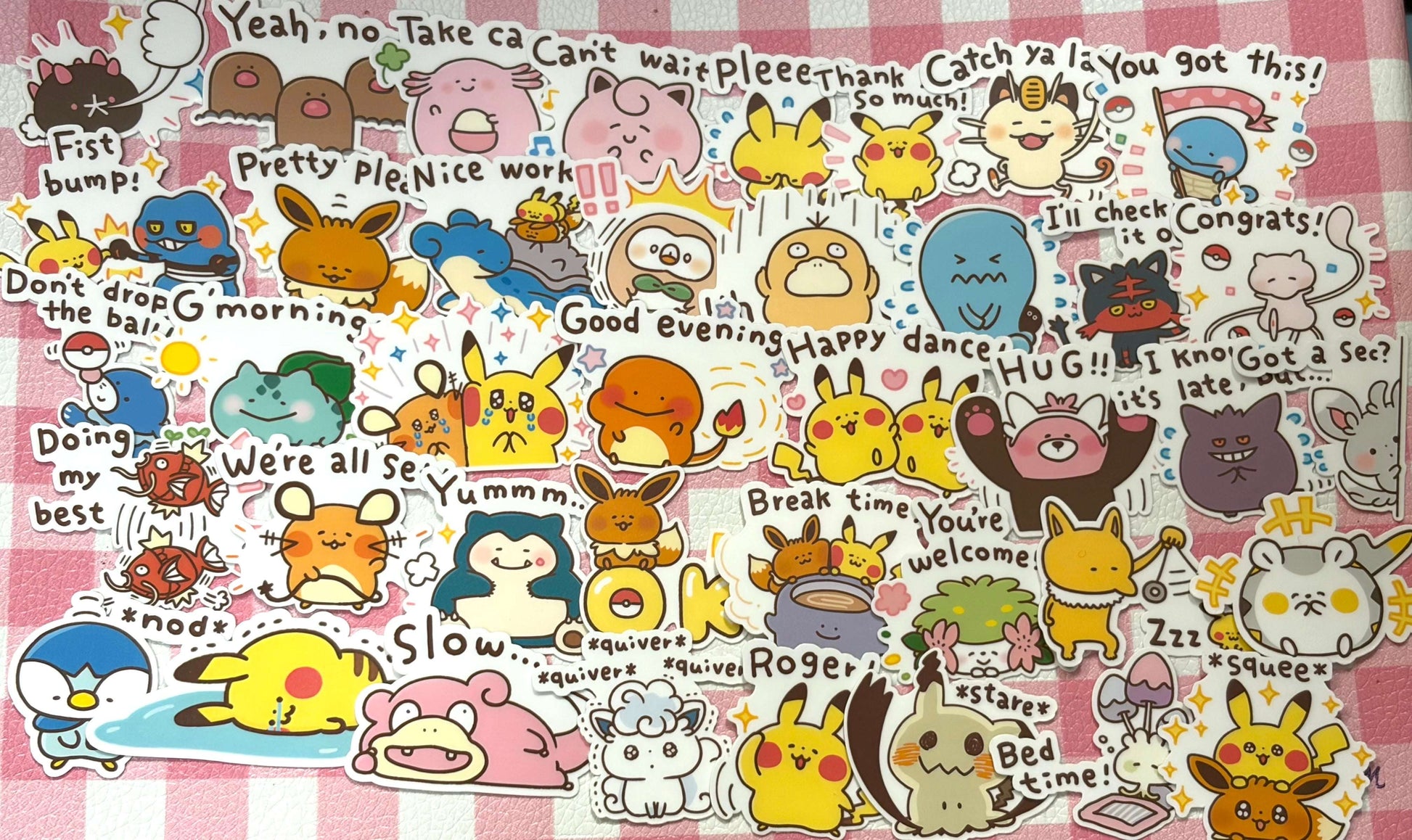 Pokemon 9,  40 pcs, Kanahei, stickers