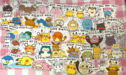 Pokemon 9,  40 pcs, Kanahei, stickers