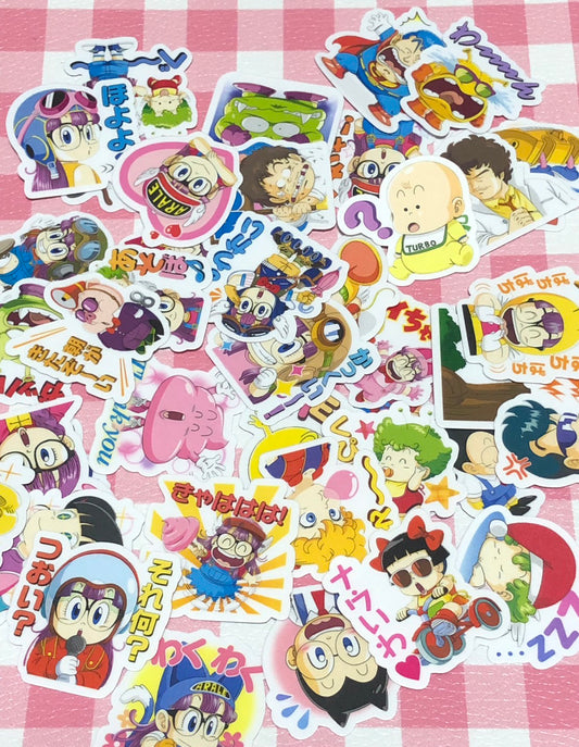 Dr. Slump 1, 40 pcs, Arale, Akira Toriyama, stickers