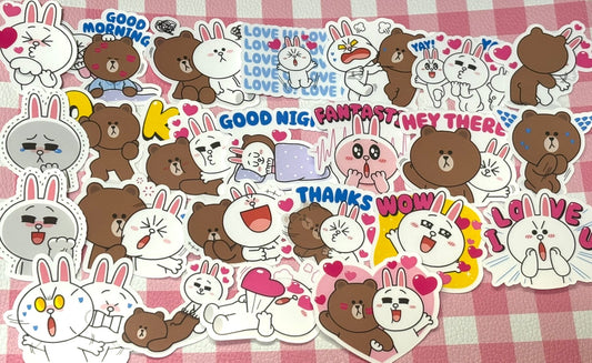 LINE FRIENDS 2,  24 pcs, stickers