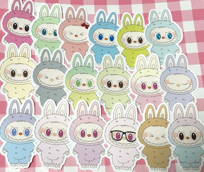LABUBU 2,  18 pcs, The Monsters, POPMART, stickers