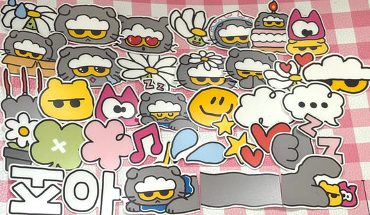 ZO＆FRIENDS 1,  35 pcs, ZOA, G-DRAGON, K-pop, stickers