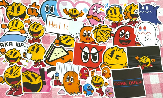 Pacman 2,  24 pcs, stickers