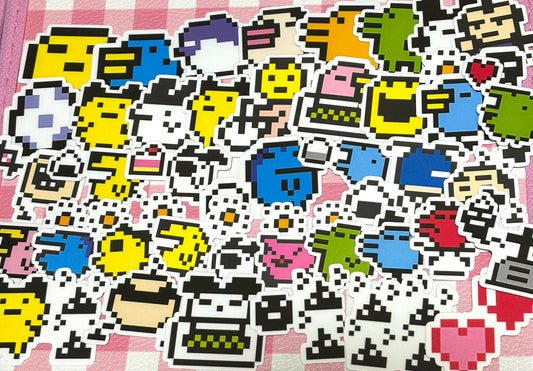 Tamagotchī 1,  40 pcs, Japanese Toys, stickers