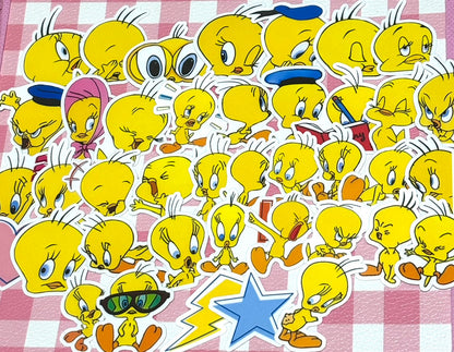 Tweety 2,  40 pcs, Warner Bros, Looney Tunes, stickers