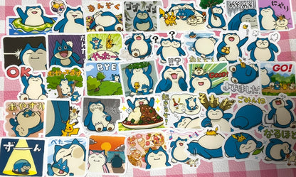 Pokemon 6, 40 pcs, Snorlax, stickers