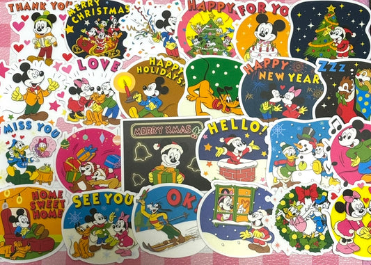 Mickey & Friends 1,  24 pcs, Disney, Christmas, stickers