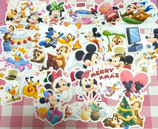 Mickey & Friends 2,  24 pcs, Disney, Christmas, stickers