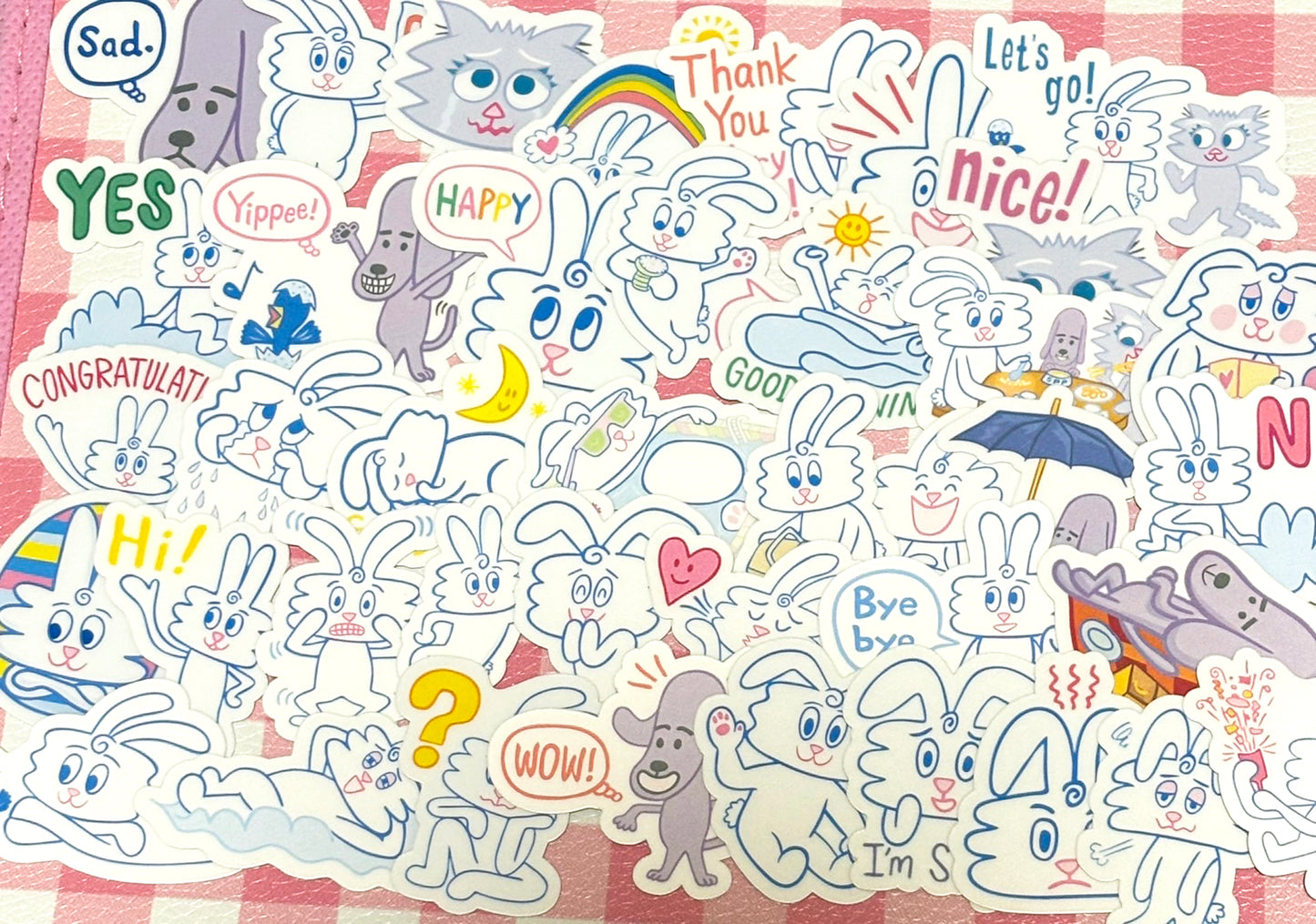Thunder Bunny, 40 pcs, Rodney Greenblat, stickers