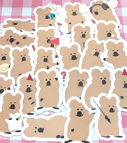 Quokka 1, 24 pcs, Dinotaeng, stickers
