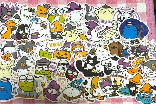 Sanrio Characters 1,  40 pcs, SANRIO, Halloween, stickers