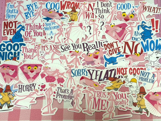 The Pink Panther 1,  40 pcs, stickers