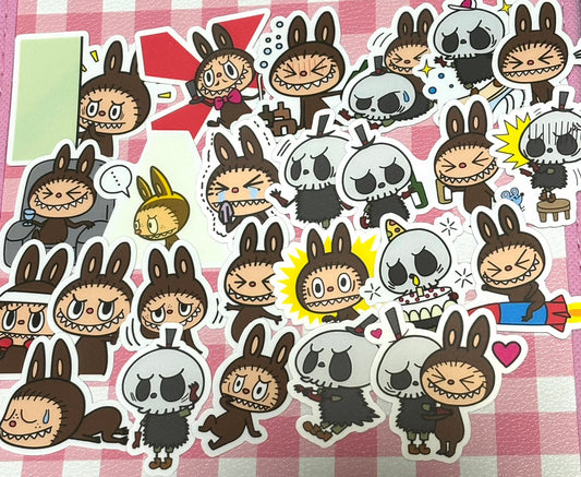 LABUBU 1,  25 pcs, The Monsters, POPMART, stickers