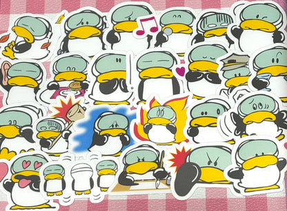 Let's Chat 6, 24 pcs, Showa Retro, Benjamin, stickers