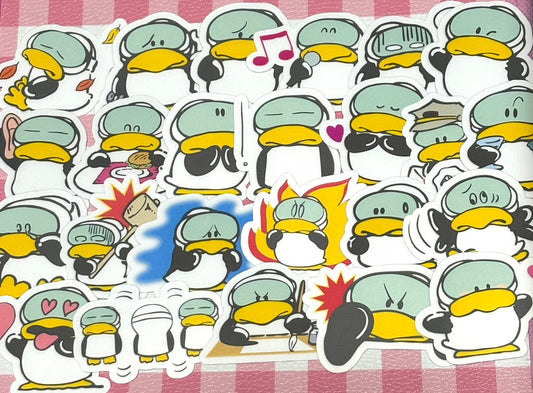 Let's Chat 6, 24 pcs, Showa Retro, Benjamin, stickers