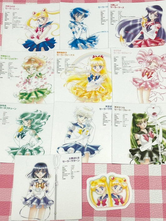 Sailor Moon 3, 11 pcs, stickers