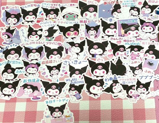 Kuromi 3, 40 pcs, SANRIO, stickers