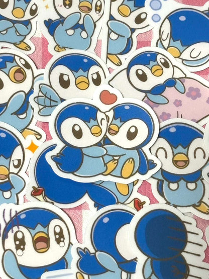 Pokemon 4,  40 pcs, Piplup, stickers