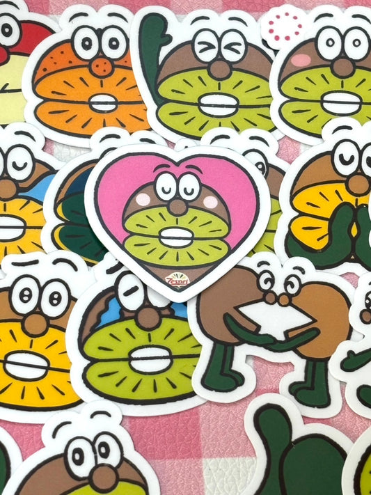 Zespri, 40 pcs, Kiwi Brothers, stickers