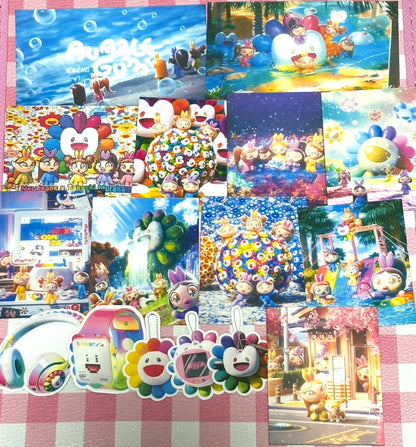 NewJeans 6,  16 pcs, NJ, NJZ, K-pop, MURAKAMI, stickers