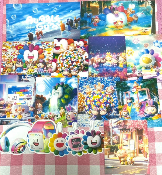 NewJeans 6,  16 pcs, NJ, NJZ, K-pop, MURAKAMI, stickers