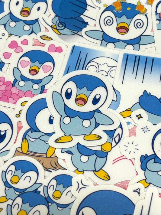 Pokemon 2,  24 pcs, Piplup, stickers
