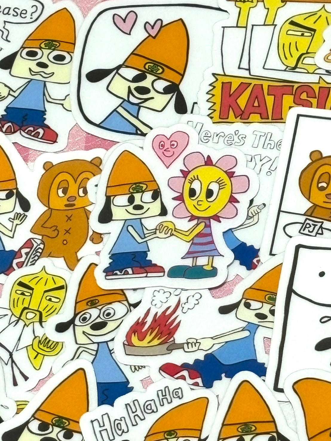 Parappa 1, 40 pcs, stickers