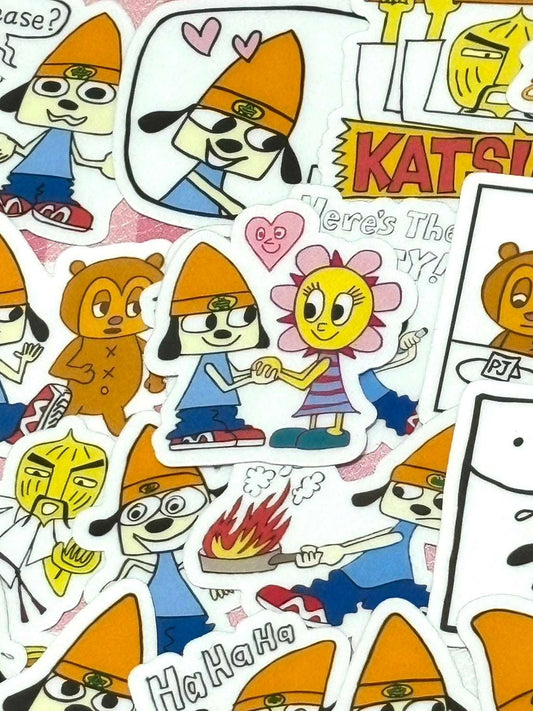 Parappa 1, 40 pcs, stickers