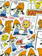 Parappa 1, 40 pcs, stickers