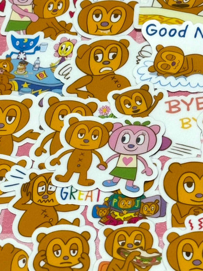 Parappa 2, 40 pcs, stickers, PJ Berri