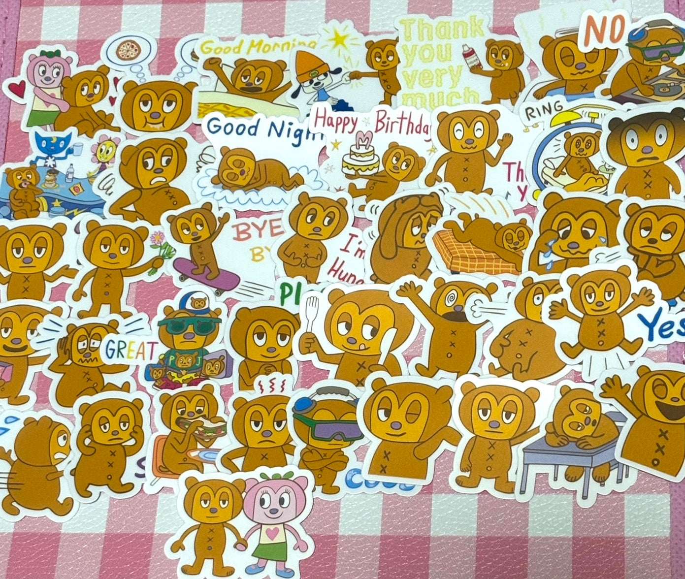 Parappa 2, 40 pcs, stickers, PJ Berri
