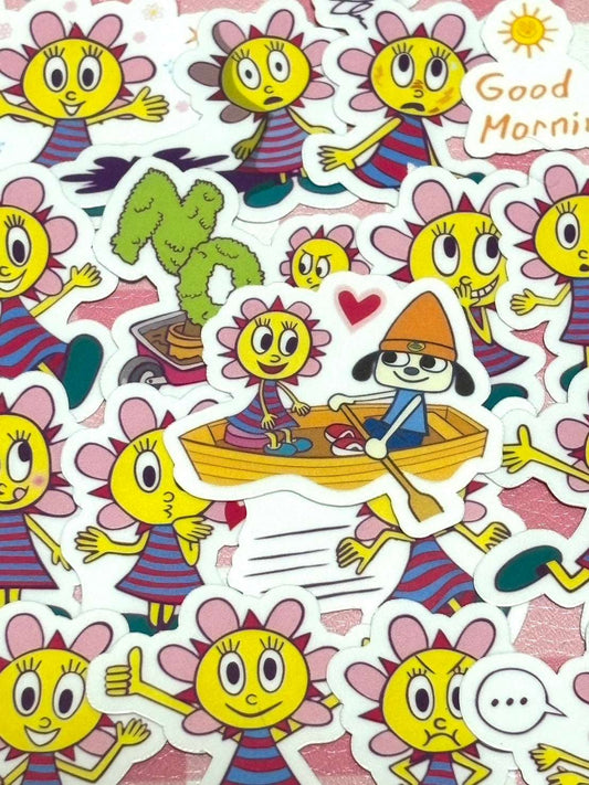 Parappa 3, 40 pcs, stickers, Sunny Funny