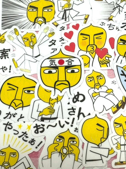 Parappa 4, 40 pcs, stickers, Master Onion