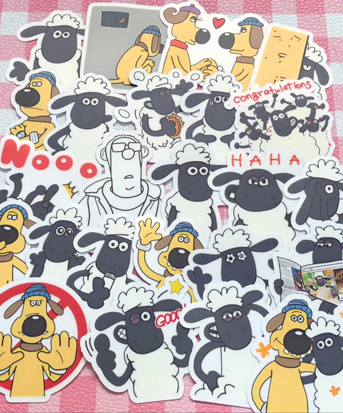 Shaun the Sheep 1,  24 pcs,  stickers, Aardman