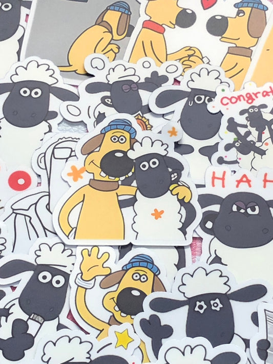 Shaun the Sheep 1,  24 pcs,  stickers, Aardman