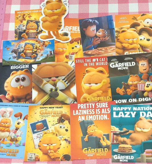 Garfield 2, 14 pcs, stickers, Cat
