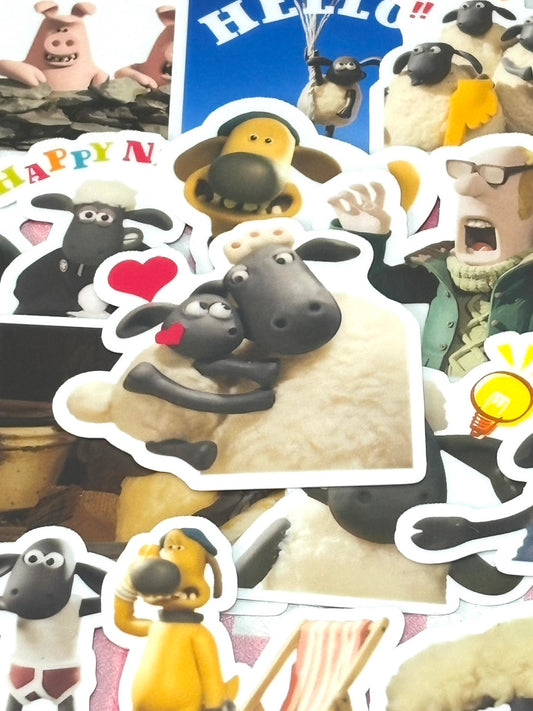 Shaun the Sheep 2,  24 pcs,  stickers, Aardman