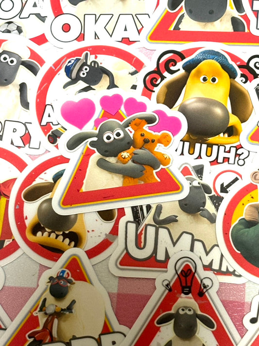 Shaun the Sheep 3,  24 pcs,  stickers, Aardman