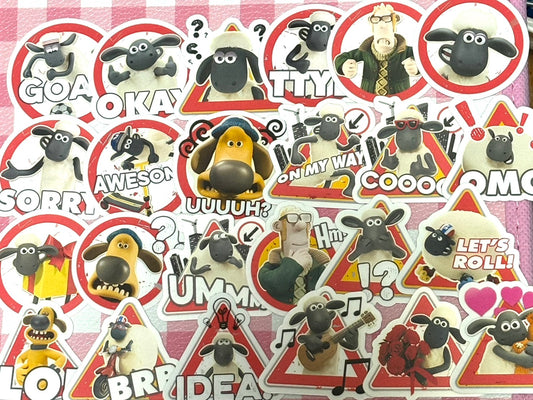 Shaun the Sheep 3,  24 pcs,  stickers, Aardman