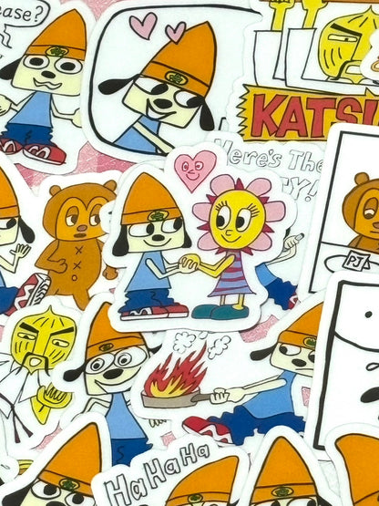 Parappa 1, 40 pcs, stickers