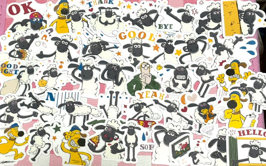 Shaun the Sheep 4,  40 pcs,  stickers, Aardman