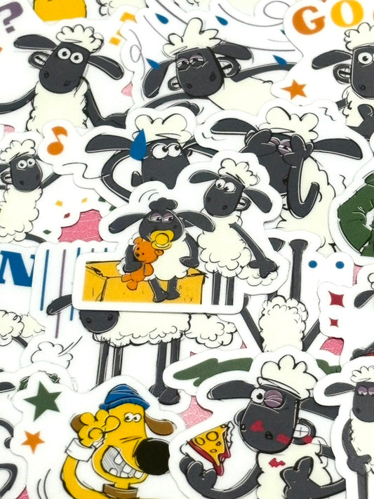 Shaun the Sheep 4,  40 pcs,  stickers, Aardman