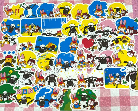 Shaun the Sheep 5,  40 pcs,  stickers, Aardman